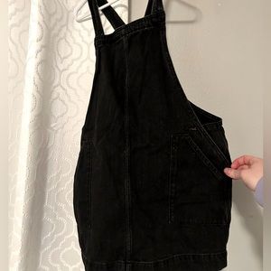 Black jean overall dress from target